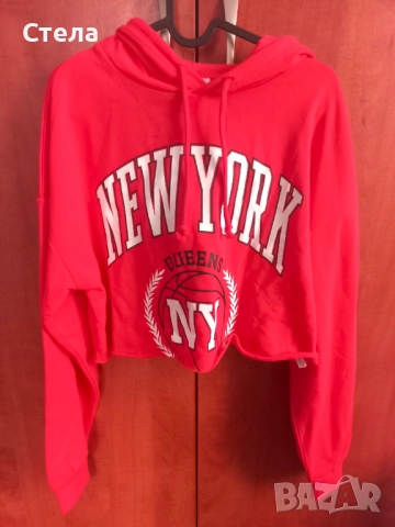 Terranova кроп скъсен суитчър, РАЗЛИЧНИ ЦВЕТОВЕ, дамски, детски, за момиче, сив, нов, с етикет, снимка 6 - Суичъри - 47134658