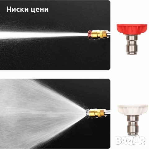 Акумулаторна водоструйка 24V – Пистолет за миене с LCD дисплей и 6 режима, снимка 8 - Парочистачки и Водоструйки - 52454307