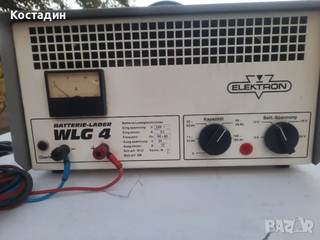 Токоизправител,зарядно Немско  Elektron WLG 4  6-12-18-24v, снимка 6 - Аксесоари и консумативи - 47755345