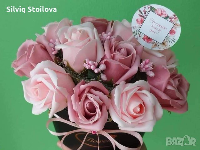 Луксозна кутия със сапунени рози, снимка 14 - Подаръци за жени - 38515639