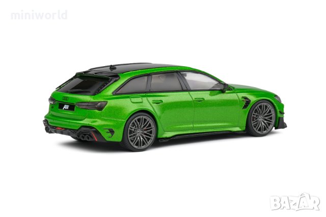 Audi Abt RS6-R Avant Kombi 2022 - мащаб 1:43 на Solido моделът е нов в PVC дисплей-кейс, снимка 3 - Колекции - 42727119