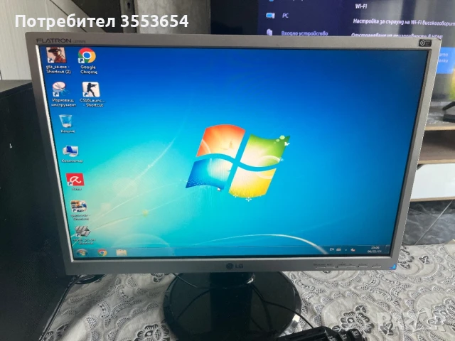 Продавам компютър HP Pro 3400 с монитор, клавиатура и мишка – готов за работа