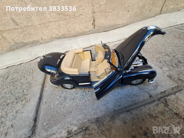 BMW 502/ 1955г. мащаб  1:18  кабрио, ретро метален колекционерски модел, снимка 13 - Колекции - 47568002