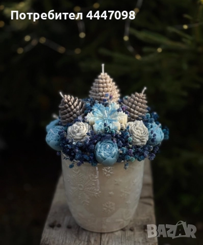 Коледна украса - соев восък , снимка 3 - Други - 52356408