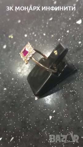 Златен Пръстен / липсват 2 камъчета, снимка 2 - Пръстени - 53079867