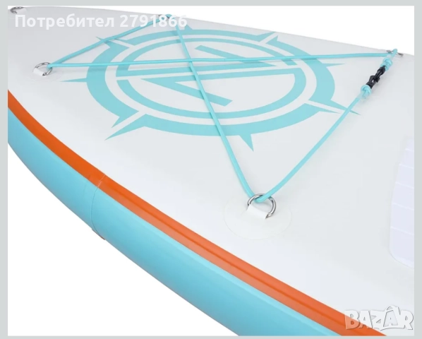 Надуваема дъска за гребане Падълборд iROCKER Nautical GO Cruiser,превъзходна маневреност 3м нов, снимка 4 - Водни спортове - 52407573