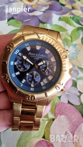 Мъжки масивен часовник Chronograph на канадския бренд Rover&Lakes 