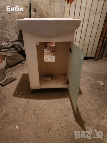 PVC, Шкаф, с Мивка, за Баня, снимка 3 - Мивки - 51876360