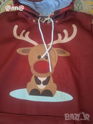 Нова ватирана коледна блуза/суитчър , снимка 4 - Суичъри - 52341894