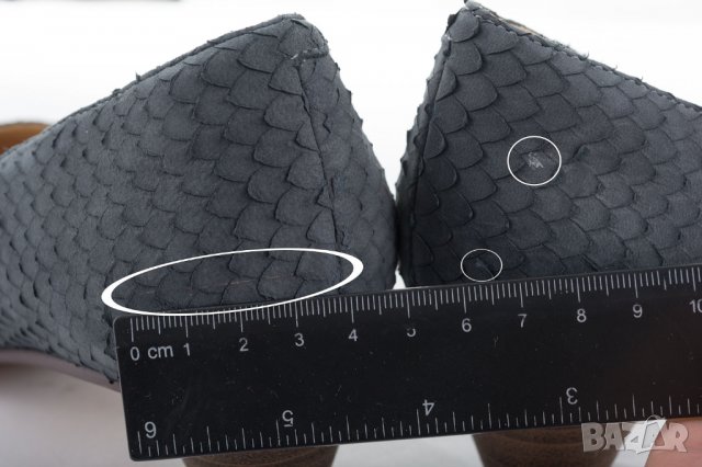 Тъмносиви дамски велурени обувки марка Clarks 41, снимка 7 - Дамски обувки на ток - 28156719