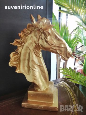Статуетка конска глава в 2 цвята , снимка 2 - Статуетки - 37293962