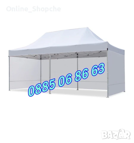 Страница 12 м за шатра 3 х 6 сгъваема тип хармоника, 3 плътни страни