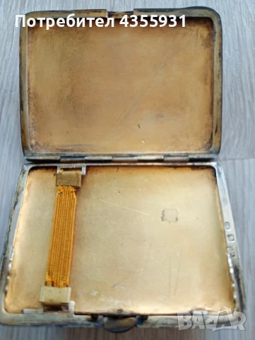 старинна сребърна табекера Старо сребро 935 стара табакера , снимка 3 - Антикварни и старинни предмети - 50674802