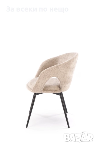 Трапезен стол К-550 бежово/черно Код P1339, снимка 6 - Столове - 51952416