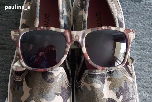 Камуфлажен принт / слънчеви очила с UV протекция