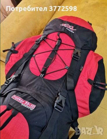 НОВА туристическа раница Tashev Tracker 70+10 CORDURA, снимка 6 - Раници - 51178992