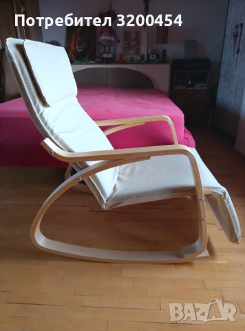 Продавам люлеещ се фотьойл , снимка 2 - Дивани и мека мебел - 53141325