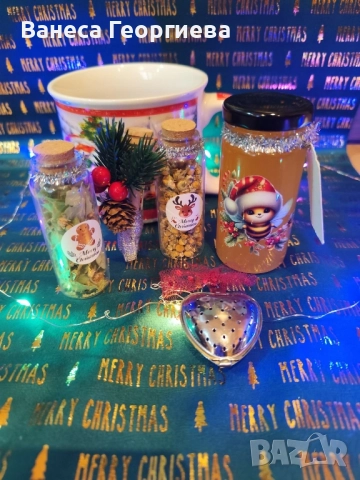 Коледен подарък чаша - за любителите на чая , снимка 4 - Чаши - 52551065