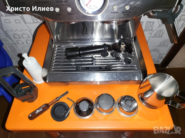 Еспресо машина SAGE Barista Express Кафемашина с кафемелачка, снимка 3 - Кафемашини - 53463298