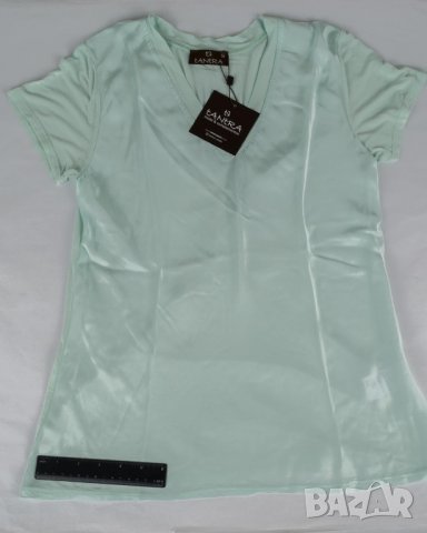 Светлосиня дамска блуза марка Tantra, снимка 4 - Тениски - 36946526