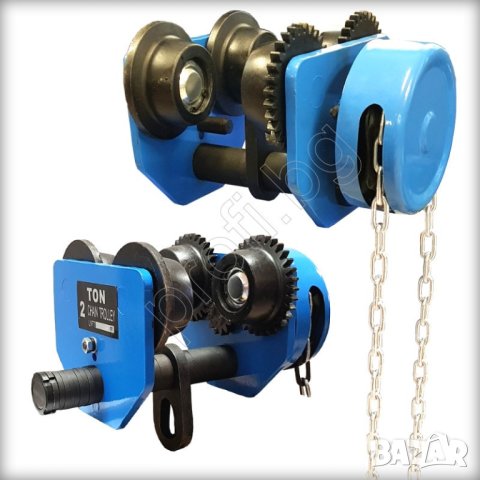 Релсова количка 2 тона с верижно управление , снимка 2 - Подемници - 43940183