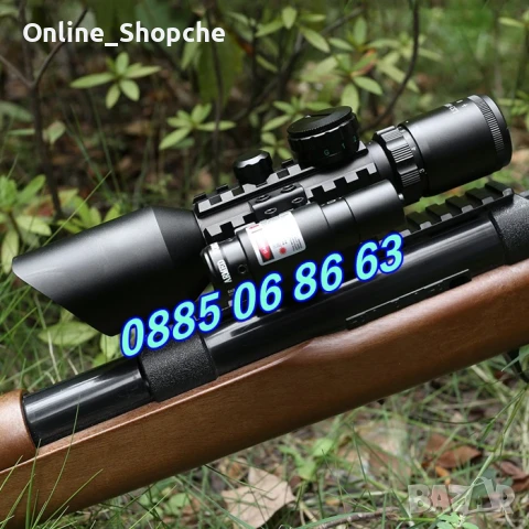 Оптика за пушка с лазерен прицел, оптически мерник 3-10x42Е, захват 10-22 мм, снимка 5 - Оборудване и аксесоари за оръжия - 50513563