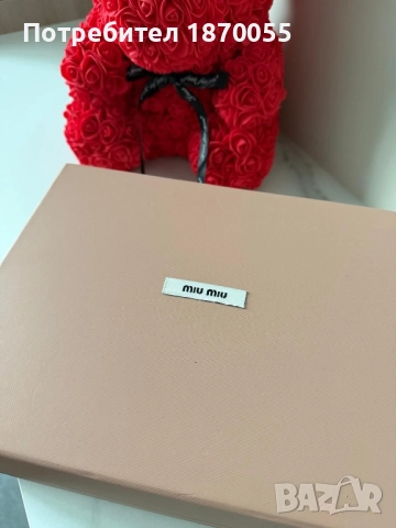 Оригинална кожена чанта Miu Miu Arcadie, снимка 4 - Чанти - 52875371