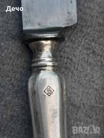 Berndord 100 годишни 8 Alpaca Silver  дебело посребрени ножове.Много качествени и без забележки., снимка 4 - Антикварни и старинни предмети - 50479884