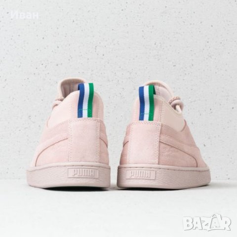 Нови  кецове от естествена кожа Puma Suede Mid Big Sean Pink Limited edition- НОВИ !!!, снимка 4 - Кецове - 35131642