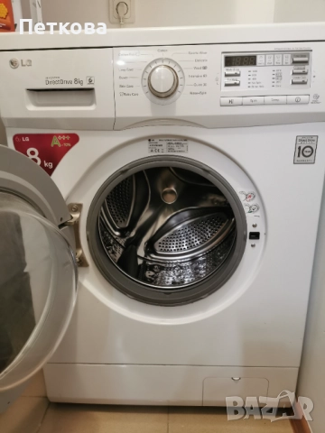 ПЕРАЛНЯ LG F14B8TDA -8кг-инверторен мотор -6 Motion Direct Drive, снимка 2 - Перални - 52643104