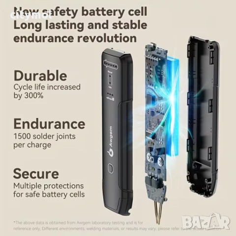 Апарат за точково заваряване, запояване на батерии, автоматичен и ръчен режим, 11 режима, 810А, снимка 13 - Поялници и запояване - 53419118