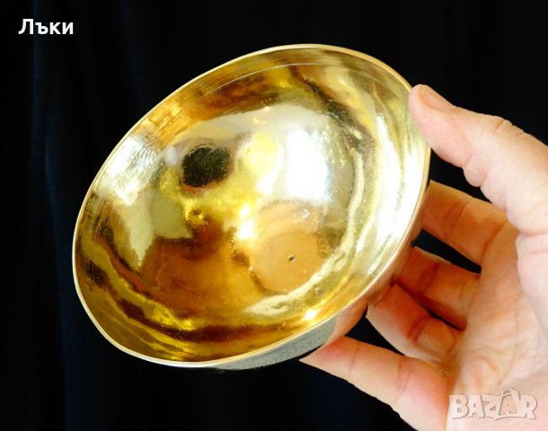 Персийска бронзова бонбониера,купа,орнаменти. , снимка 5 - Антикварни и старинни предмети - 28420985