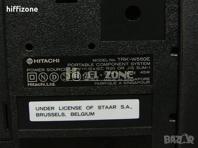 Hitachi trk-w550e /1, снимка 10 - Радиокасетофони, транзистори - 49790572