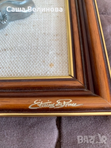 Оригинална Картина женска глава  от сребро с щемпел-печат и подпис, снимка 2 - Антикварни и старинни предмети - 52260999