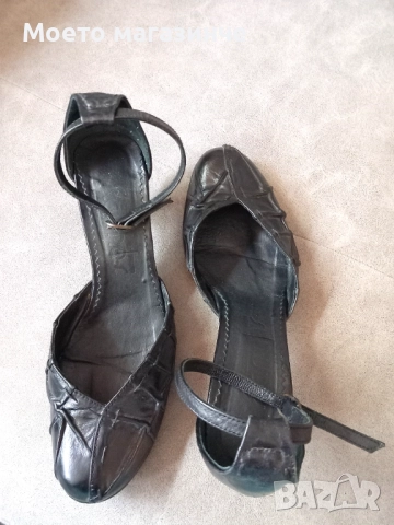 Дамски обувки от естествена кожа, с удобно токче, № 38, снимка 3 - Дамски обувки на ток - 52116621