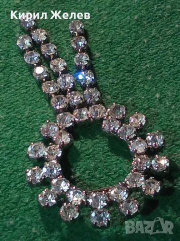 ЕФЕКТНА ВИНТИДЖ АРТ СТИЛ ПОСРЕБРЕНА КРИСТАЛНА БРОШКА от БЛАГОРОДНА СТОМАНА 20810, снимка 16 - Други - 46234314