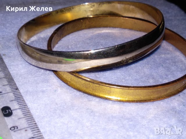 ДВЕ КЛАСИЧЕСКИ ВИНТИДЖ АРТ СТИЛ ГРИВНИ НЕРЪЖДАЕМА СТОМАНА 37989, снимка 4 - Гривни - 40831291