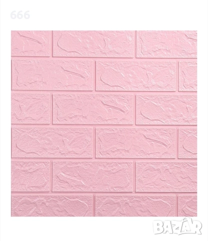 Комплект от 10 3D тапетни плочки, Cyrax, 35 x 38 см, дебелина 3 мм, полиетилен, тухлен мотив., снимка 2 - Други стоки за дома - 52585566