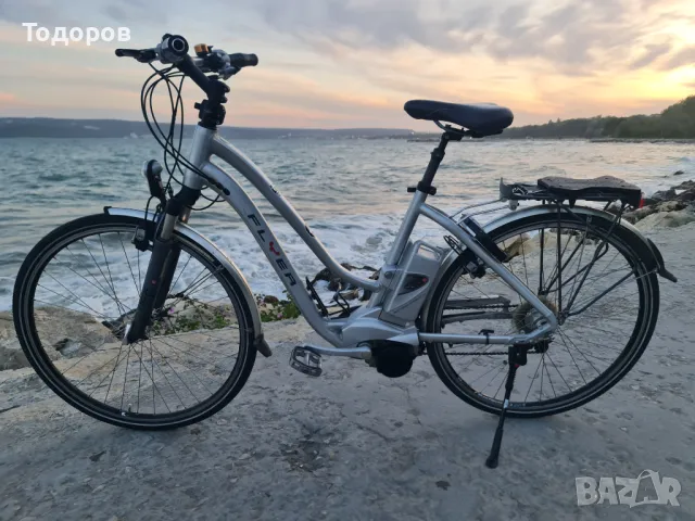 Качествен швейцарски електрически велосипед колело Flyer Panasonic 36 волта, снимка 5 - Велосипеди - 50320568