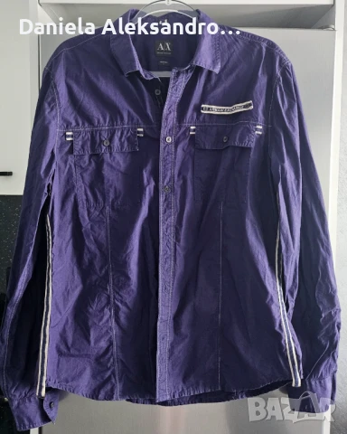 Armani Exchange оригинална нова риза L, снимка 3 - Ризи - 50516579