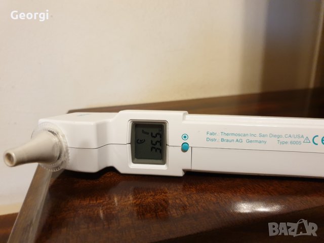 Медицински безконтактен термомерър Braun IRT 1020, снимка 3 - Друга електроника - 28451342