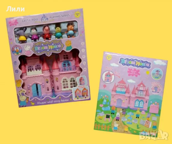 Комплект розов замък със светлини и музика Dream House Happy Cozy, снимка 4 - Други - 48338733