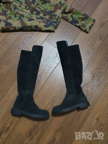 Ботуши ест.кожа/велур, снимка 10 - Дамски ботуши - 30537687