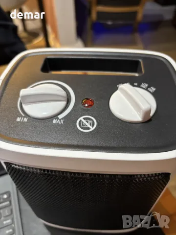 Emperial 2000W керамичен мини вентилаторен нагревател с осцилация, 2 степени, снимка 11 - Отоплителни печки - 50410745