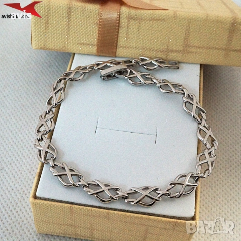 Гривна с платинено покритие 231091