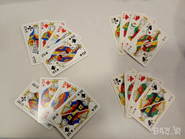 Луксозна кутия за карти за игра с 2 тестета, снимка 3 - Антикварни и старинни предмети - 53291724