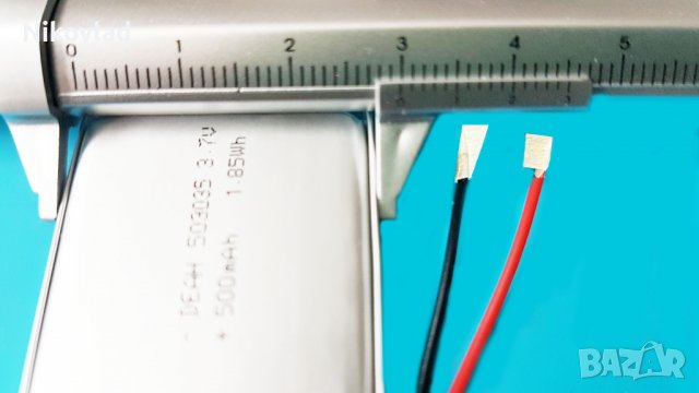 Батерия 3.7V 500mAh/ 503035/ Li-Ion, снимка 4 - Друга електроника - 39341177