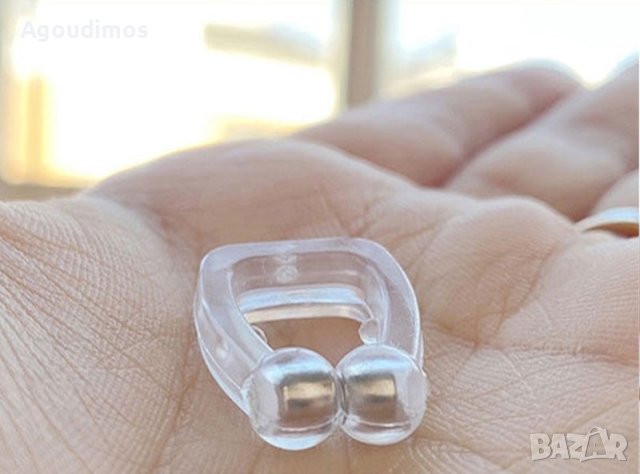 Силиконова магнитна щипка против хъркане, снимка 3 - Други - 43896166