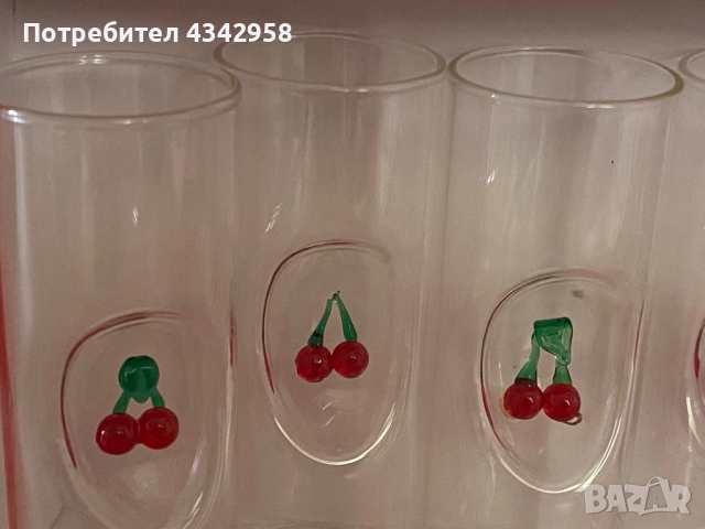 5 стъклени чаши за ликьор.Германия., снимка 2 - Антикварни и старинни предмети - 52132986