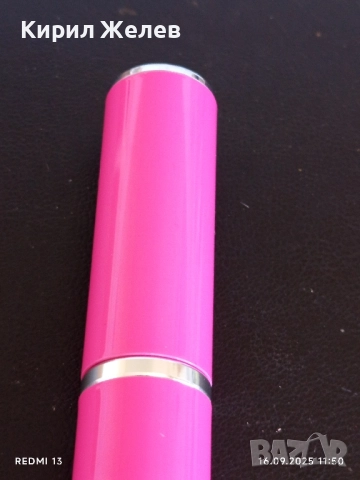 Розов флакон метален за парфюми, тоалетна вода 49513, снимка 2 - Дамски парфюми - 51730632